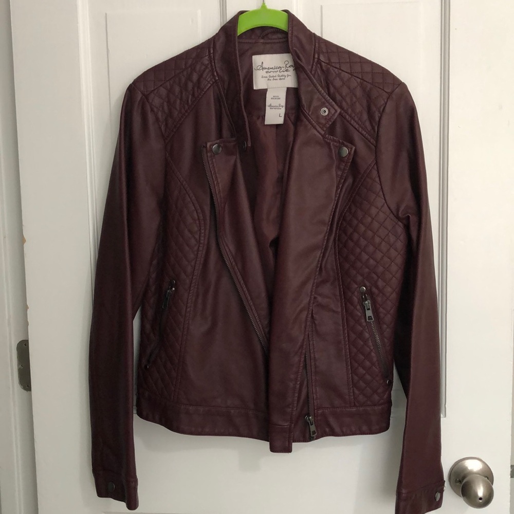 American Rag Faux Leather Moto Jacket